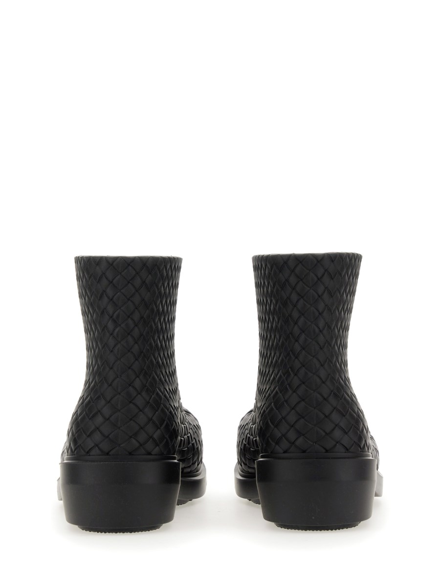 BOTTEGA VENETA STIVALE FIREMAN IN PELLE CON MOTIVO INTRECCIO