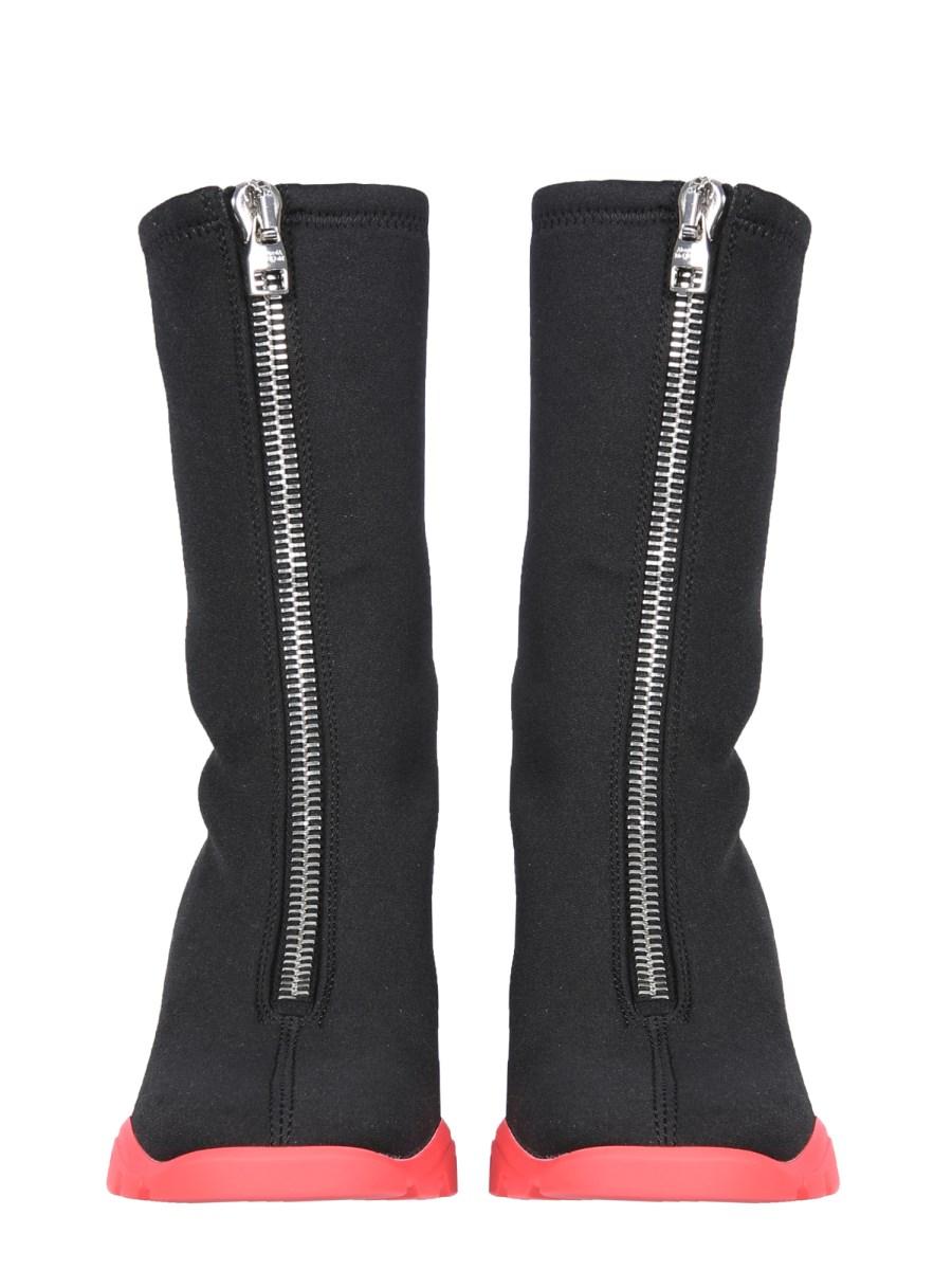 ALEXANDER McQUEEN STIVALE SLIM TREAD IN NEOPRENE ELASTICIZZATO