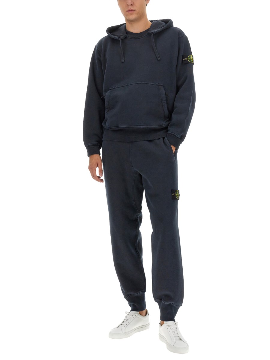 STONE ISLAND FELPA CON CAPPUCCIO