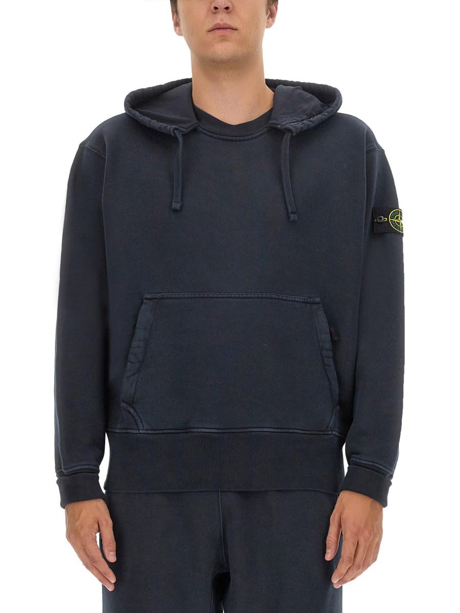 STONE ISLAND FELPA CON CAPPUCCIO