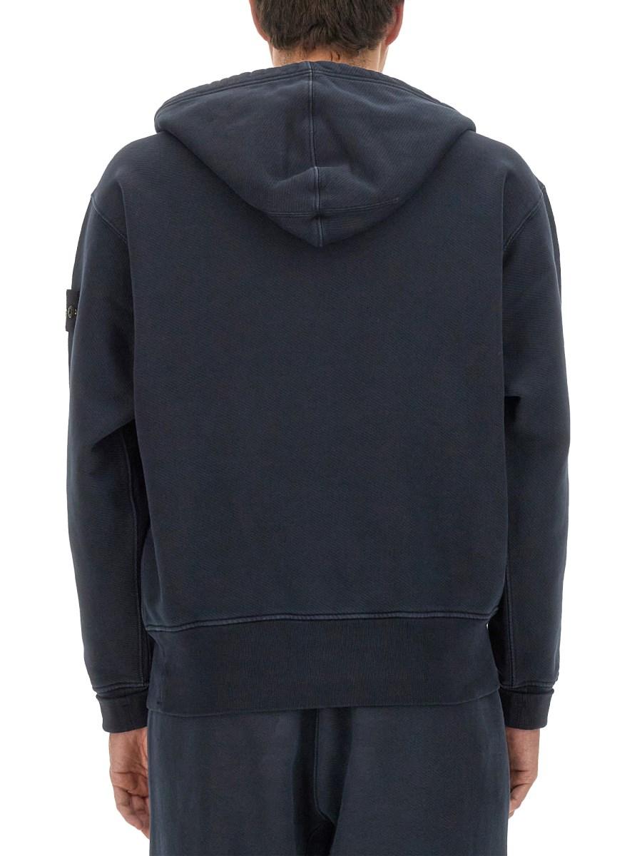 STONE ISLAND FELPA CON CAPPUCCIO