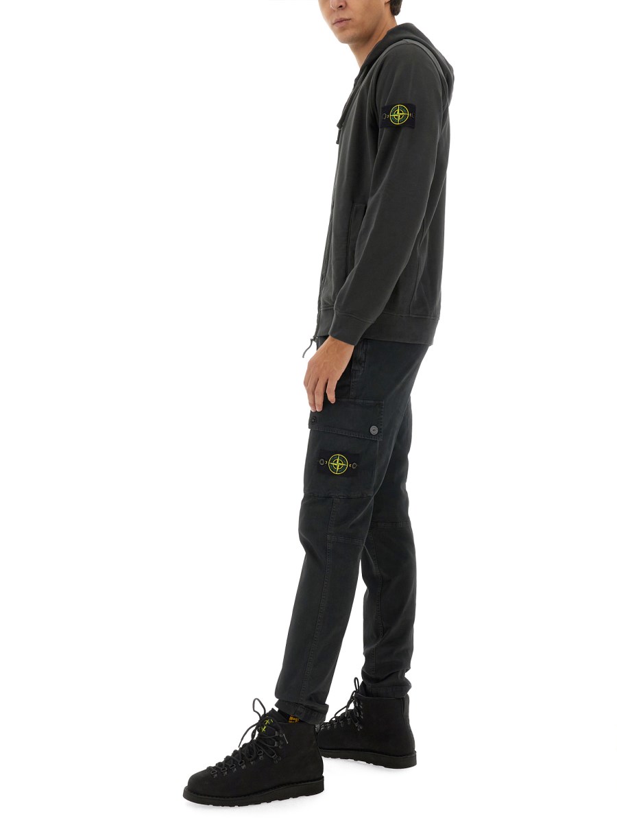 STONE ISLAND FELPA CON LOGO