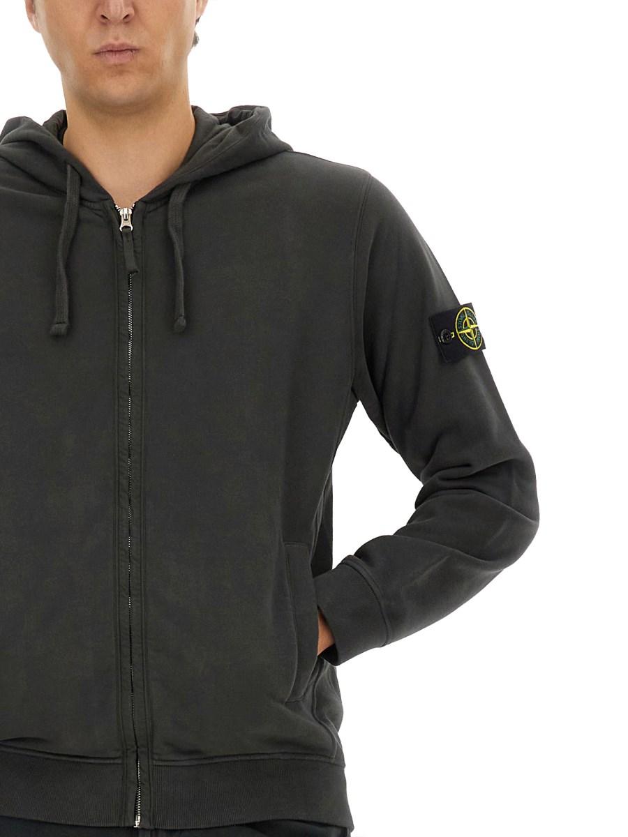 STONE ISLAND FELPA CON LOGO