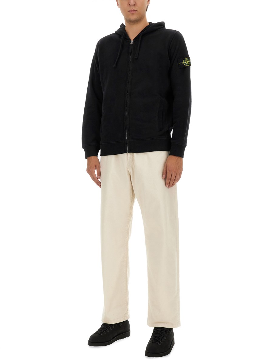 STONE ISLAND FELPA CON LOGO