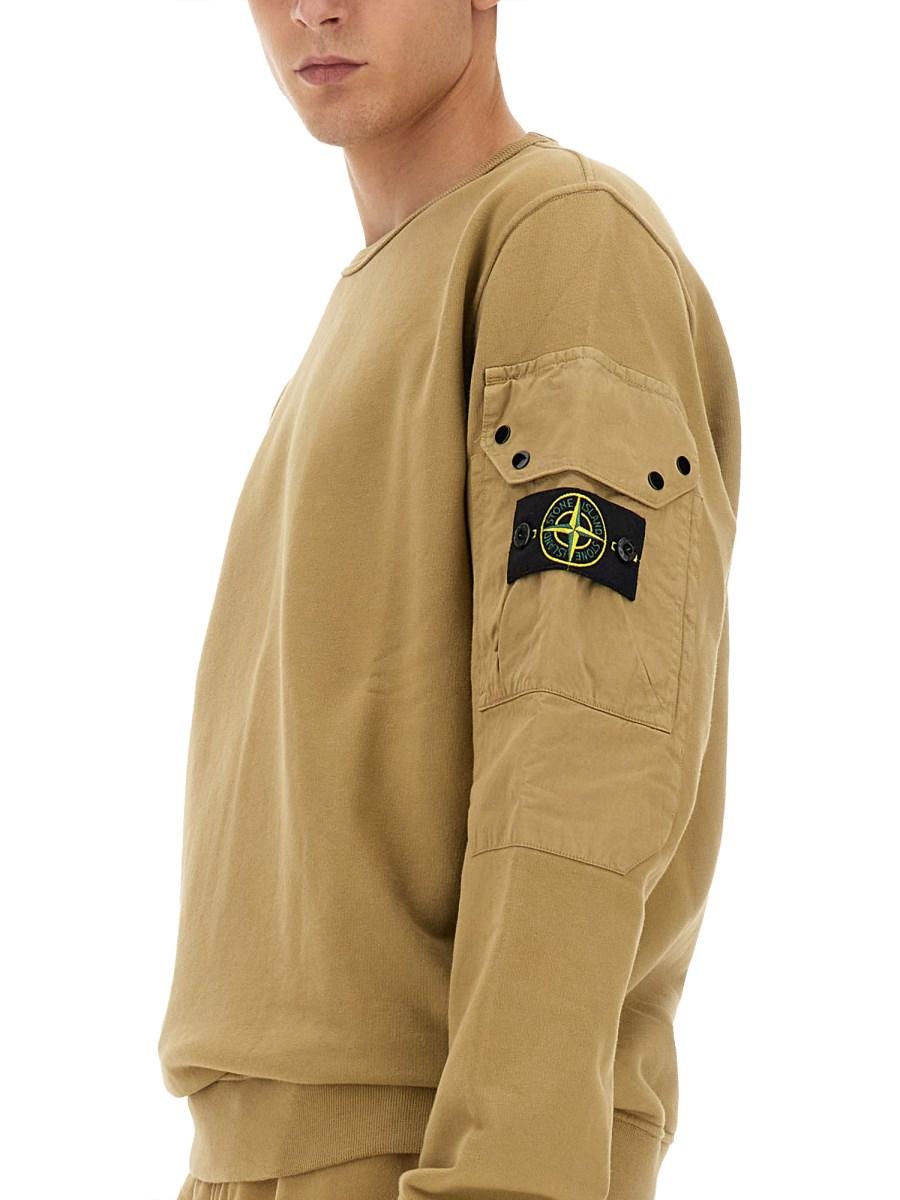 STONE ISLAND FELPA CON LOGO