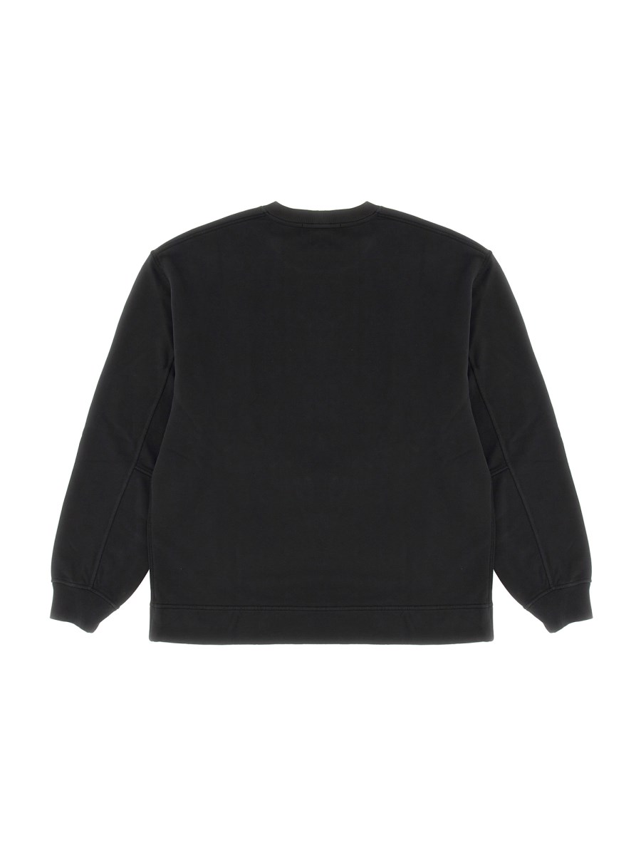 STONE ISLAND FELPA IN COTONE CON LOGO