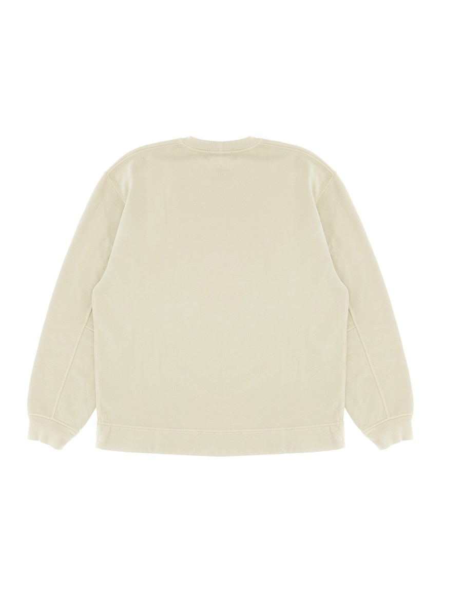 STONE ISLAND FELPA IN COTONE CON LOGO