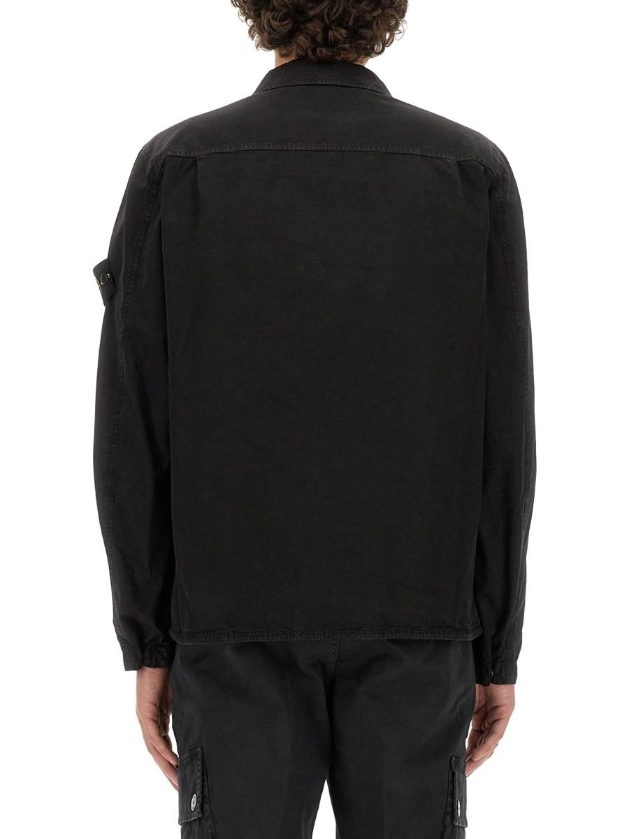 STONE ISLAND GIACCA CAMICIA IN COTONE