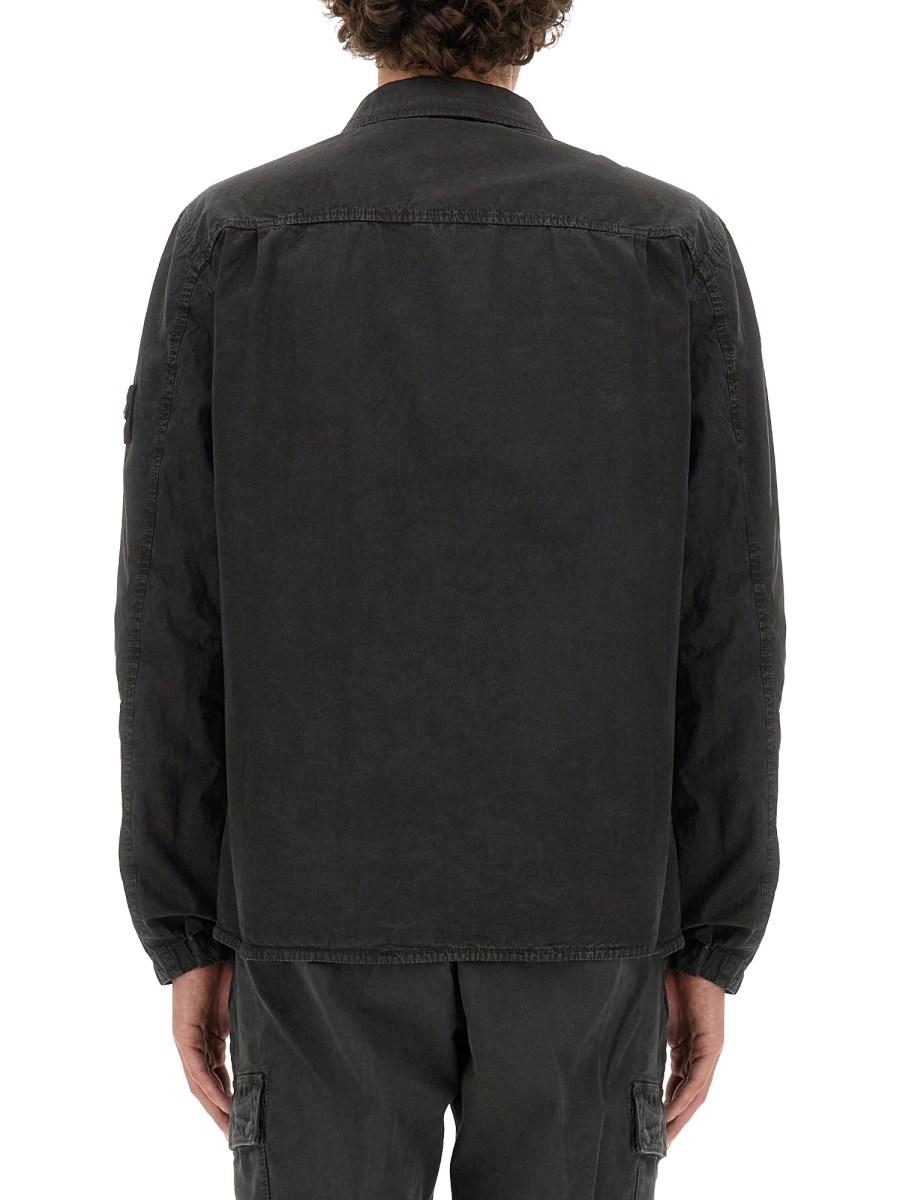 STONE ISLAND GIACCA CAMICIA IN COTONE
