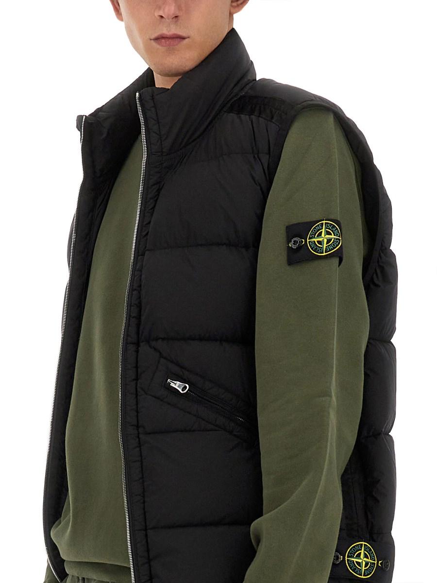 STONE ISLAND GILET PIUMINO IN NYLON