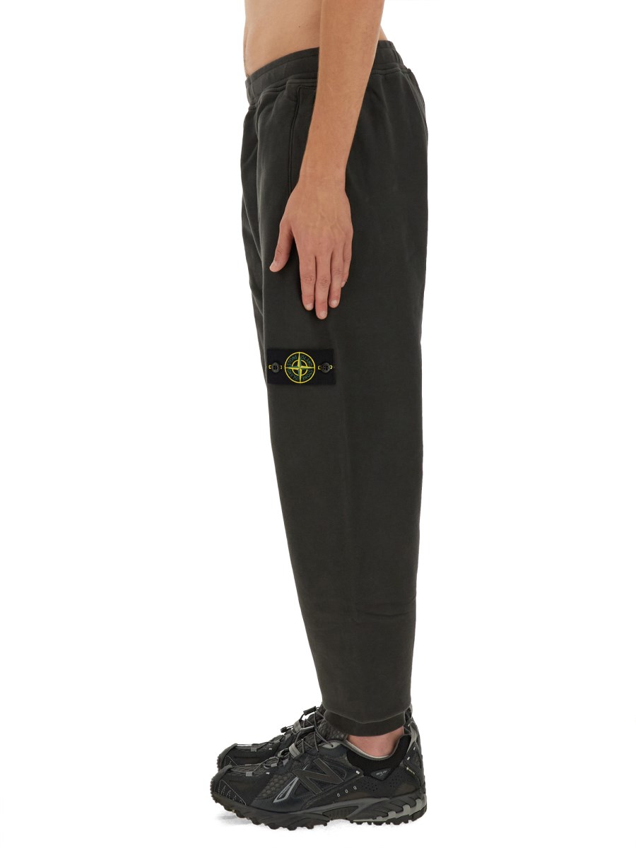 STONE ISLAND PANTALONE JOGGING IN COTONE