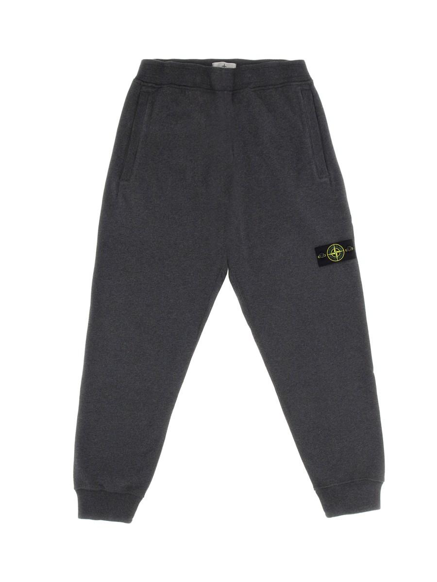 STONE ISLAND PANTALONE JOGGING IN FELPA DI COTONE