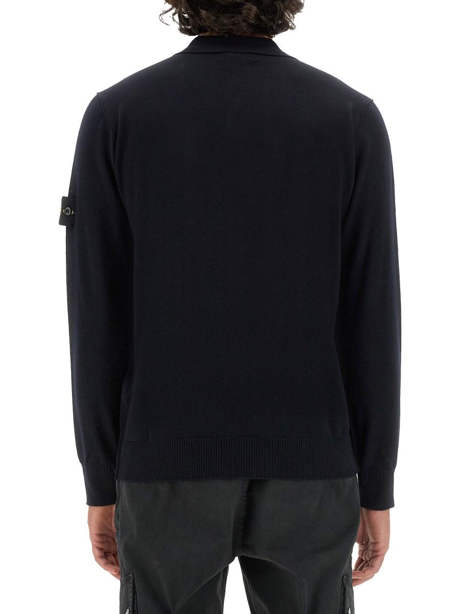 STONE ISLAND POLO IN MAGLIA CON PATCH LOGO