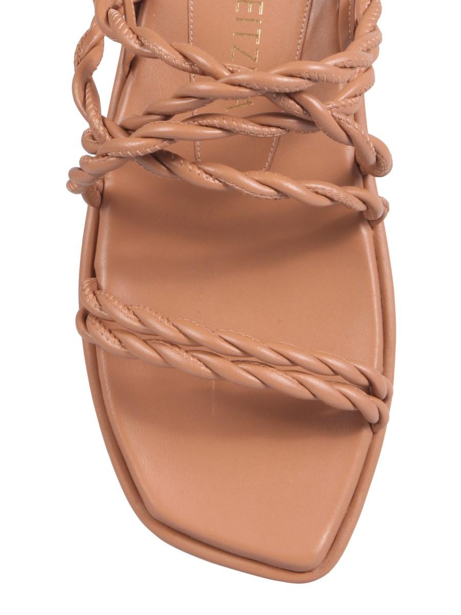 STUART WEITZMAN SANDALO CALYPSO IN PELLE CON LACCI