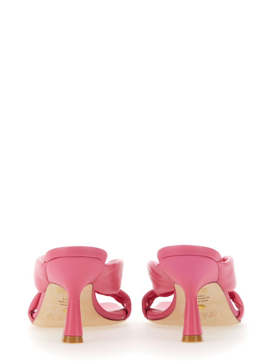 STUART WEITZMAN SANDALO IN PELLE CON FIOCCO