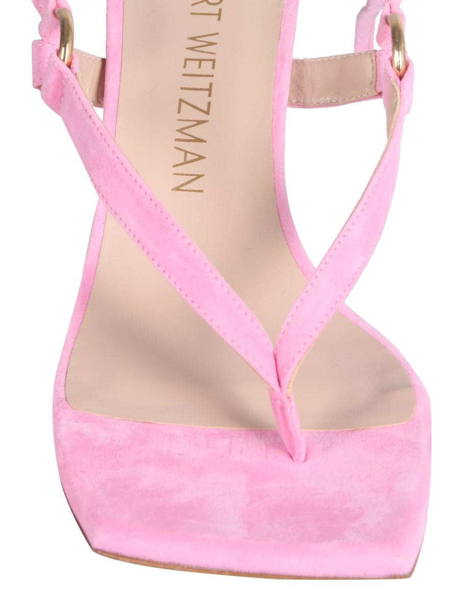 STUART WEITZMAN SANDALO LALITA IN SUEDE CON LACCI