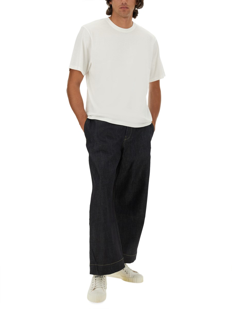STUDIO NICHOLSON T-SHIRT IN JERSEY DI COTONE