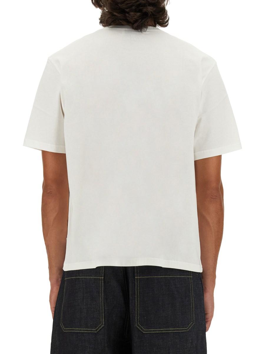 STUDIO NICHOLSON T-SHIRT IN JERSEY DI COTONE