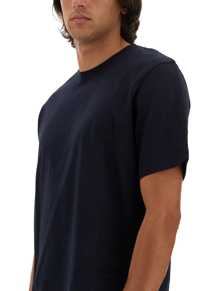 STUDIO NICHOLSON T-SHIRT IN JERSEY DI COTONE