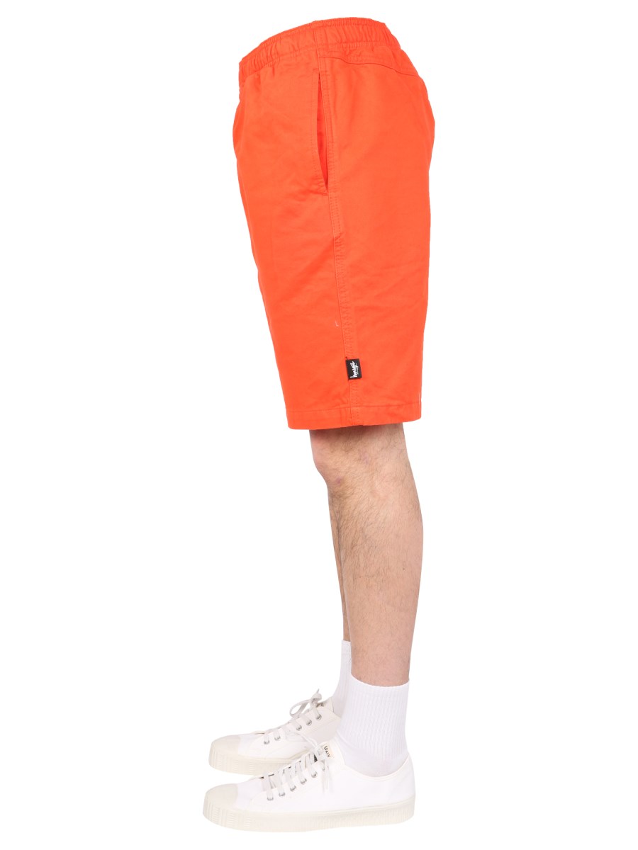 STUSSY BERMUDA IN COTONE CON LOGO