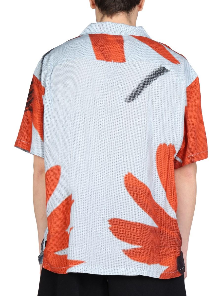 STUSSY CAMICIA IN VISCOSA CON MOTIVO FLOREALE