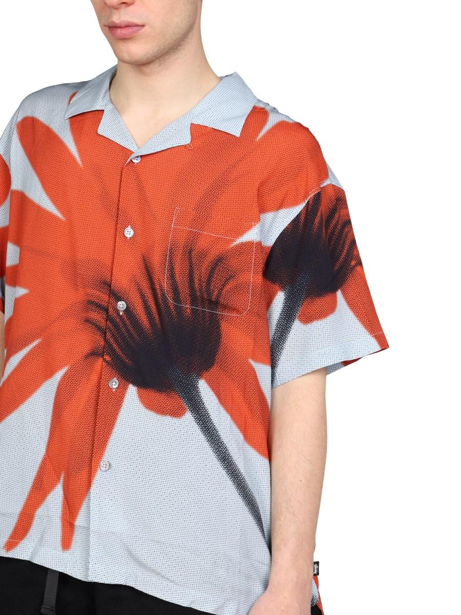 STUSSY CAMICIA IN VISCOSA CON MOTIVO FLOREALE