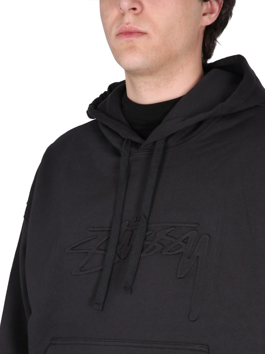 STUSSY FELPA CON CAPPUCCIO E LOGO