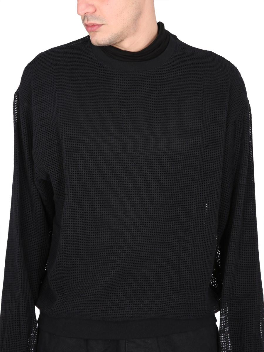 STUSSY FELPA GIROCOLLO IN MESH DI COTONE