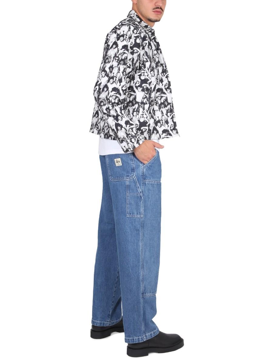 STUSSY GIACCA CON STAMPA ALLOVER IN COTONE
