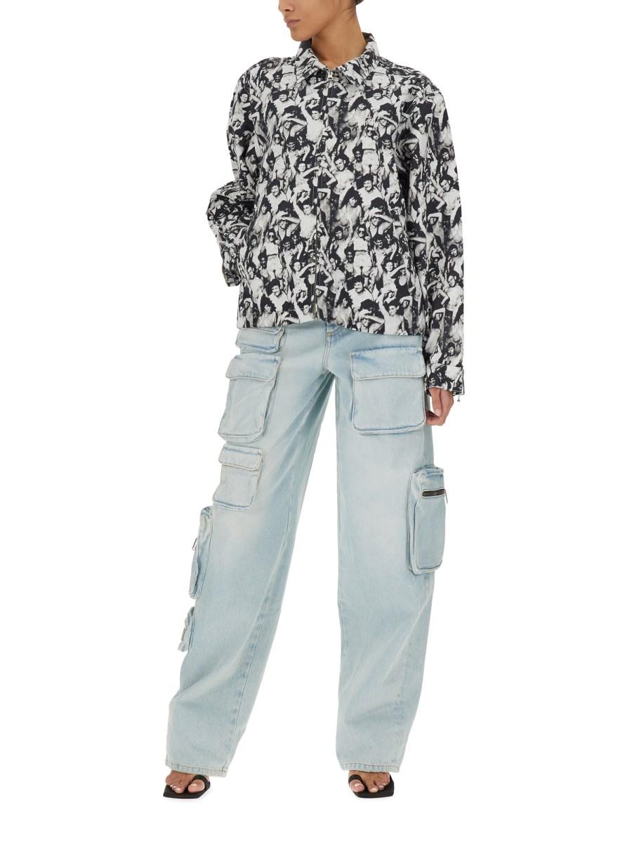 STUSSY GIACCA CON STAMPA ALLOVER IN COTONE