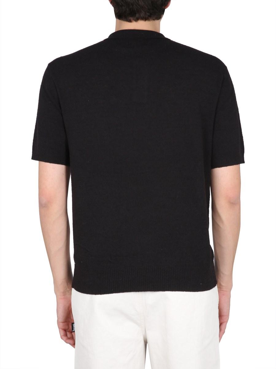 STUSSY POLO IN MAGLIA TESTURIZZATA