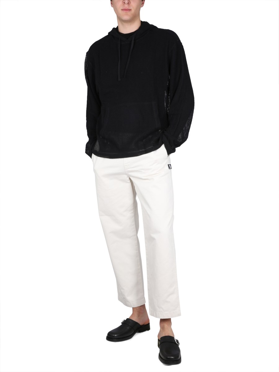 STUSSY T-SHIRT "FLAME TIGER" IN JERSEY DI COTONE