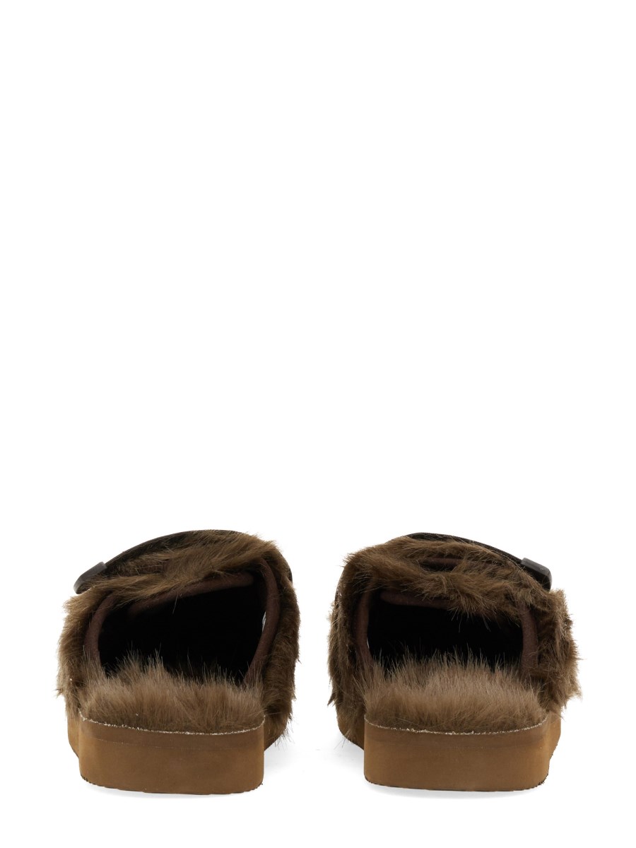 SUICOKE SLIDER ZAVO IN PELLICCIA SINTETICA
