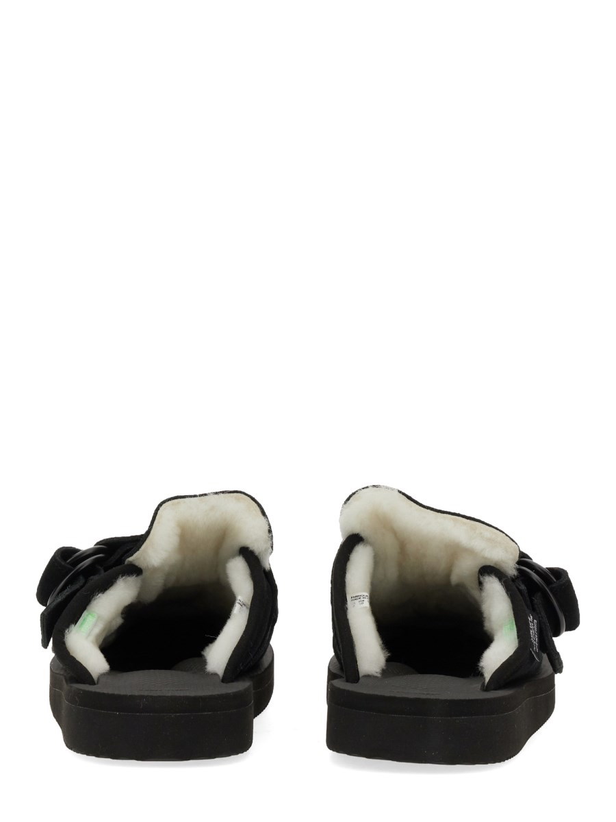 SUICOKE SLIPPER LEMI MAB IN SUEDE E MONTONE