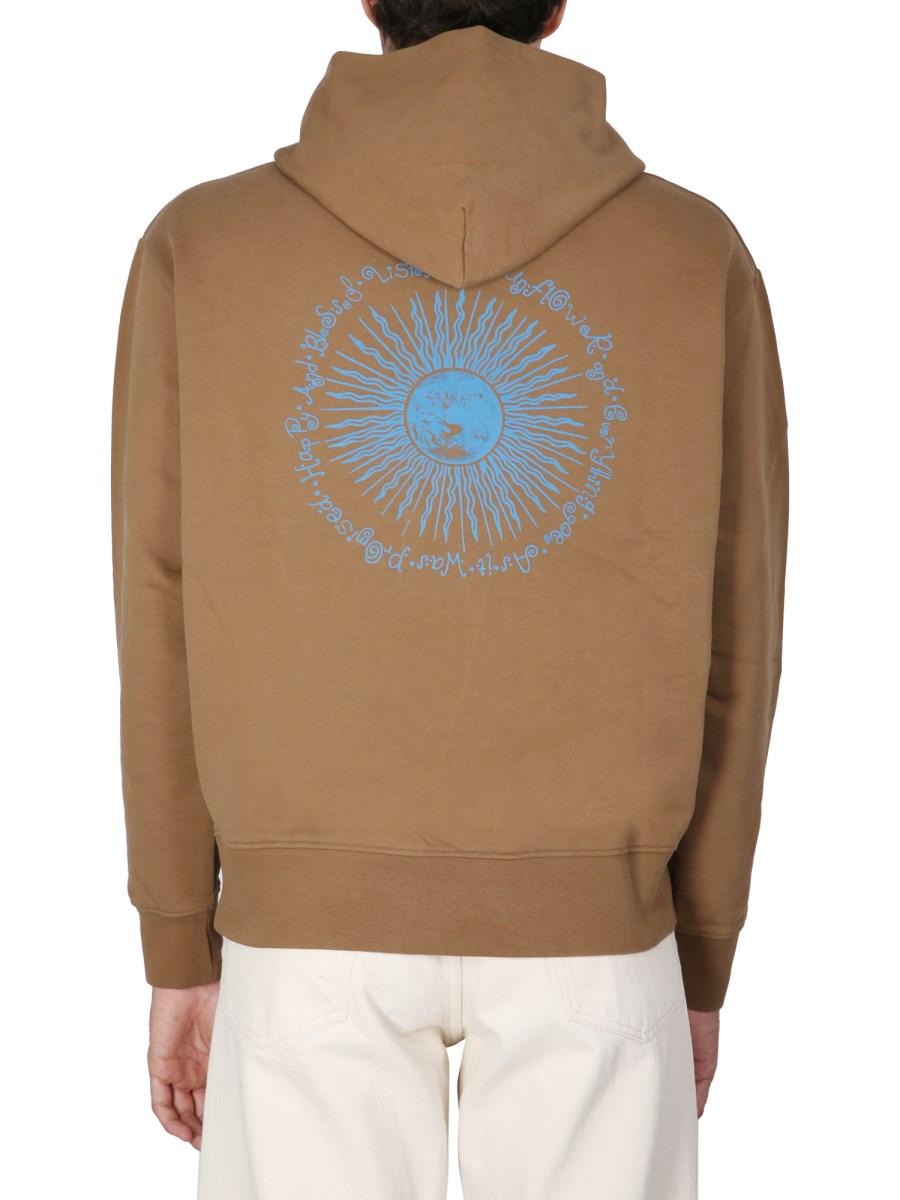 SUNFLOWER FELPA IN COTONE CON RICAMO LOGO
