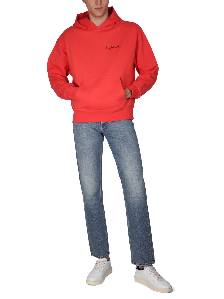 SUNFLOWER FELPA IN COTONE CON RICAMO LOGO