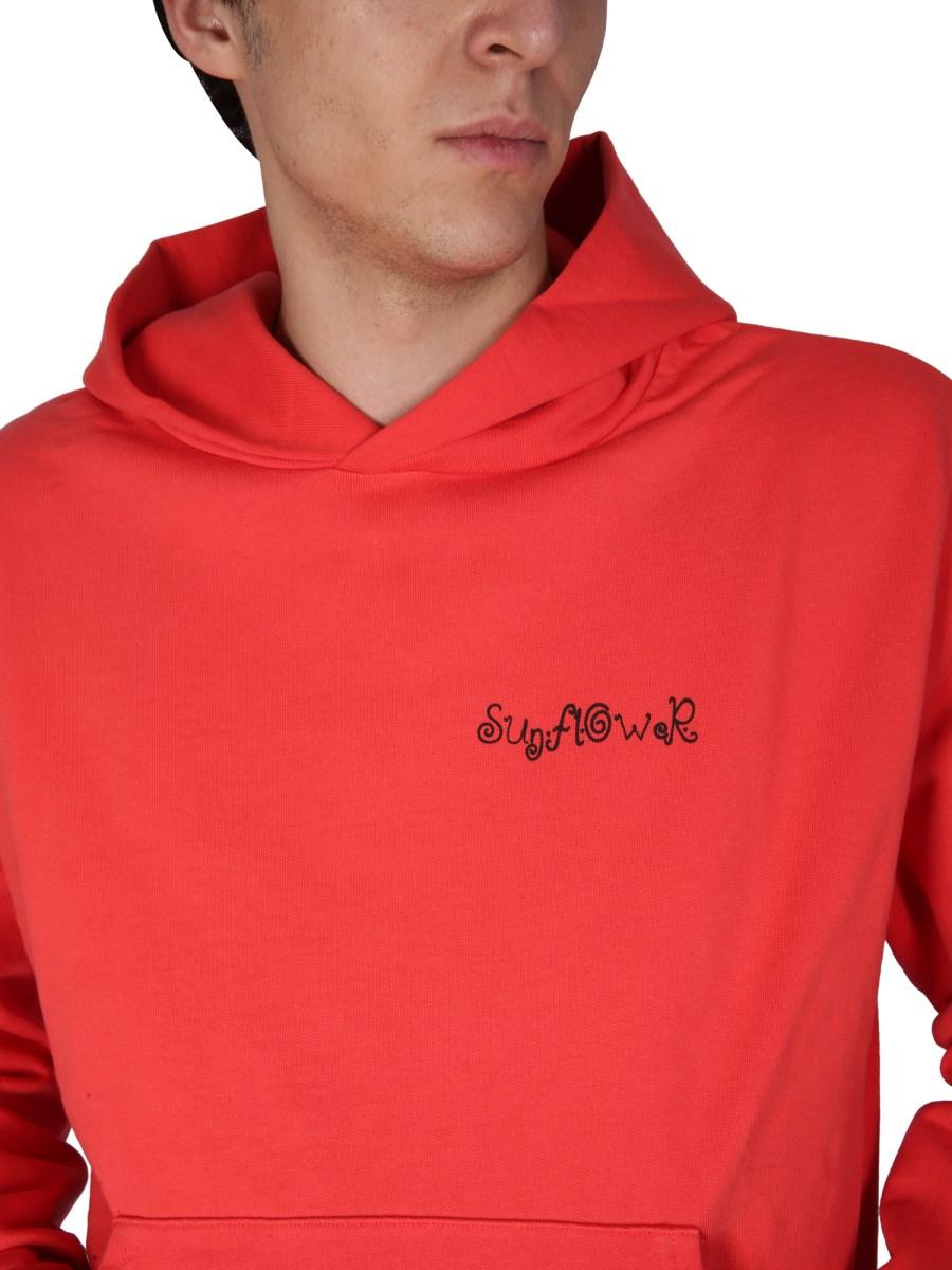 SUNFLOWER FELPA IN COTONE CON RICAMO LOGO