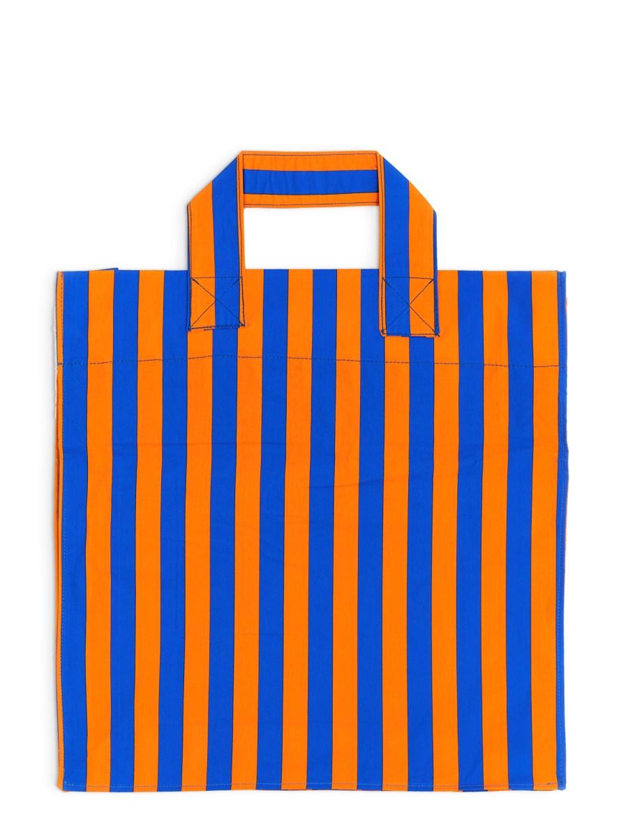 SUNNEI BORSA SHOPPER IN COTONE CON MOTIVO A RIGHE