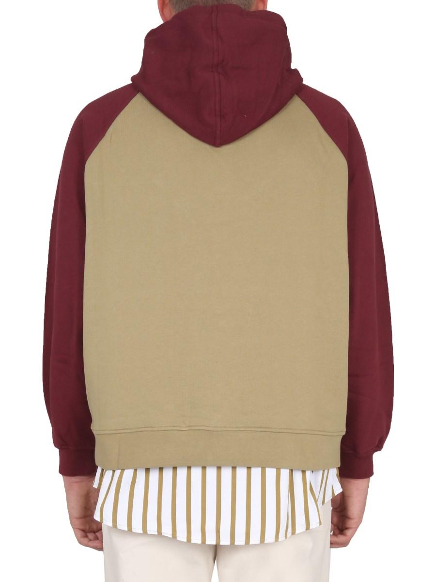 SUNNEI FELPA CON CAMICIA IN JERSEY DI COTONE