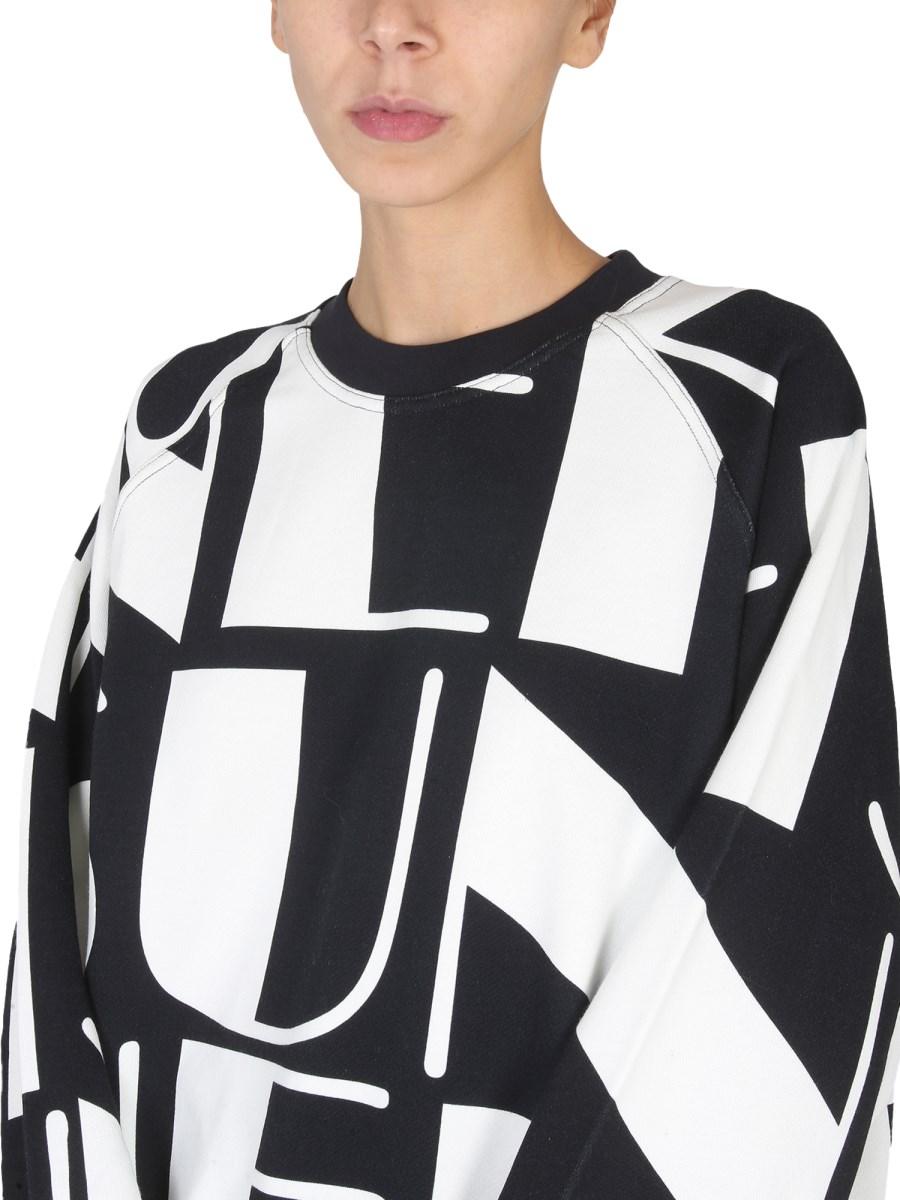 SUNNEI FELPA IN COTONE CON LOGO