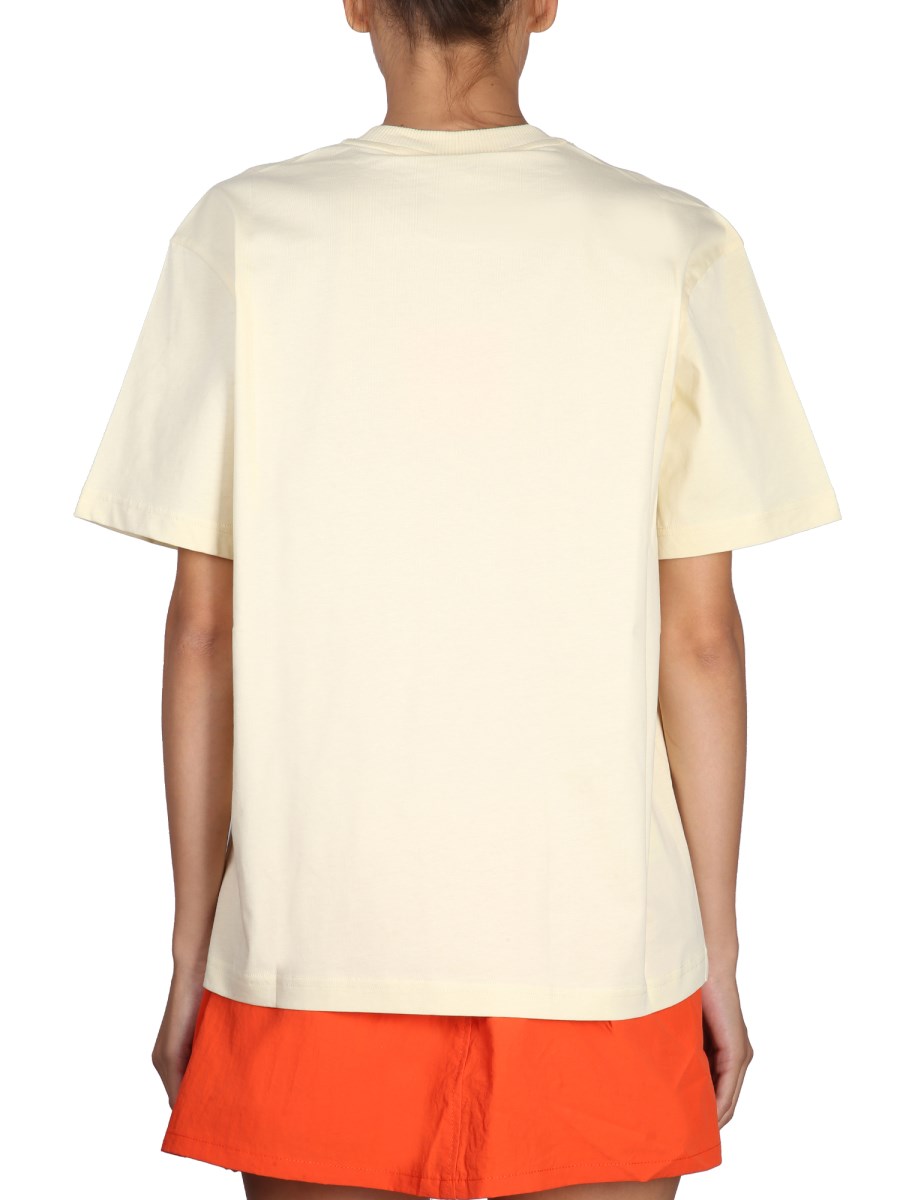 SUNNEI T-SHIRT IN JERSEY DI COTONE CON RICAMO LOGO