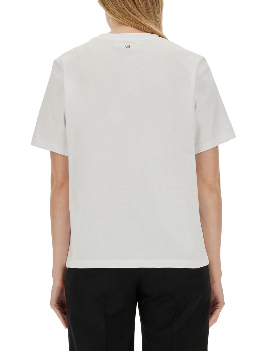 VICTORIA BECKHAM T-SHIRT ADDRESS IN JERSEY DI COTONE