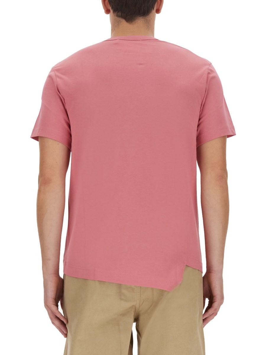 COMME DES GARCONS SHIRT T-SHIRT COMME DES GARCONS X LACOSTE ASIMMETRICA