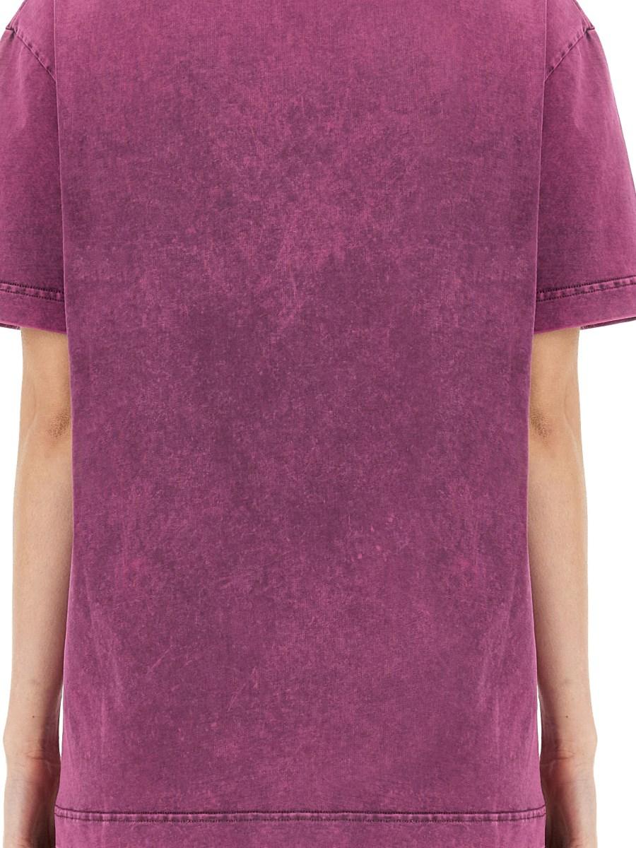 ALEXANDER WANG T-SHIRT CON LOGO IN JERSEY DI COTONE