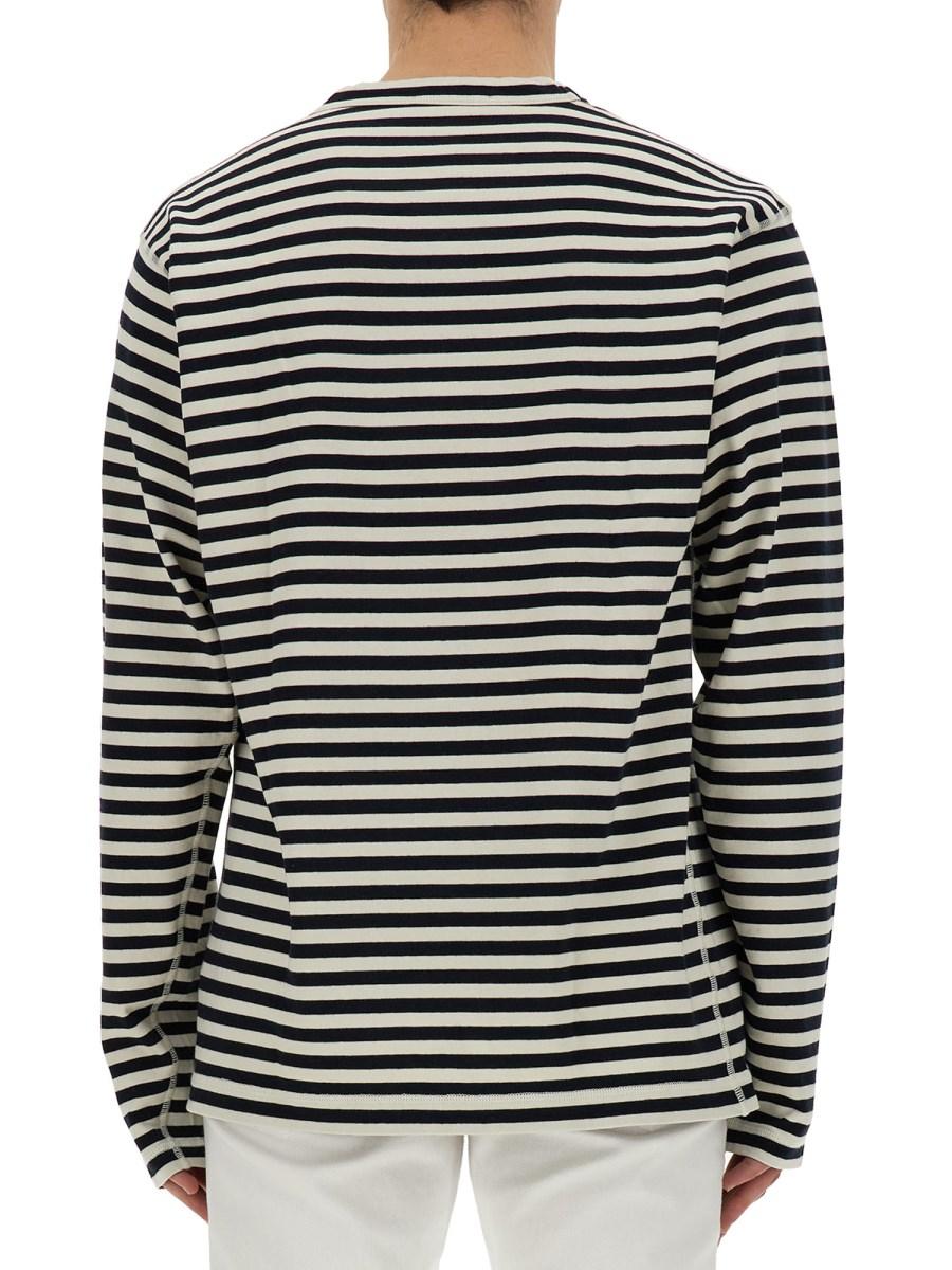 DOLCE & GABBANA T-SHIRT CON MOTIVO RIGA IN JERSEY DI COTONE