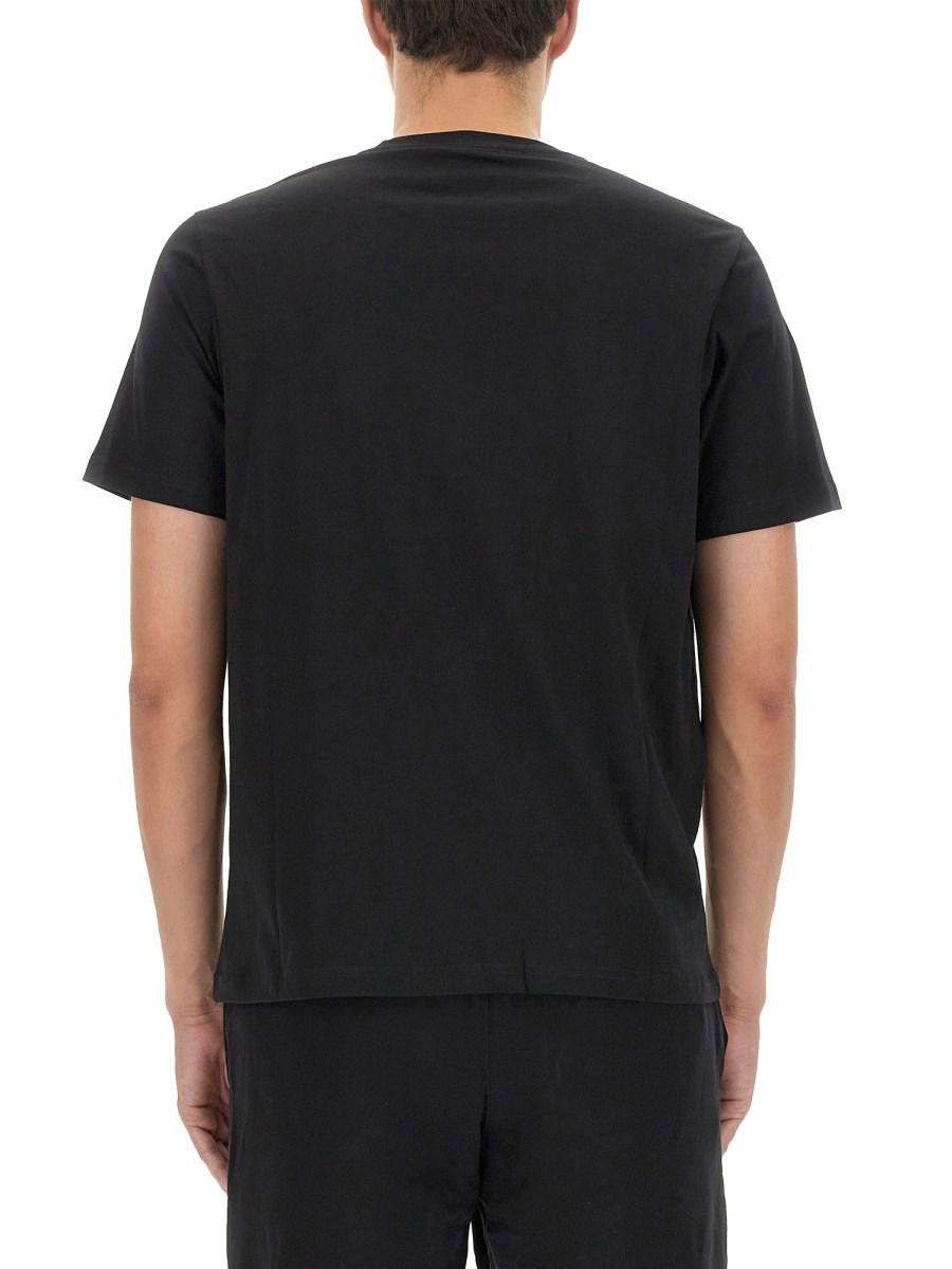 PS BY PAUL SMITH T-SHIRT CON PATCH ZEBRA IN JERSEY DI COTONE