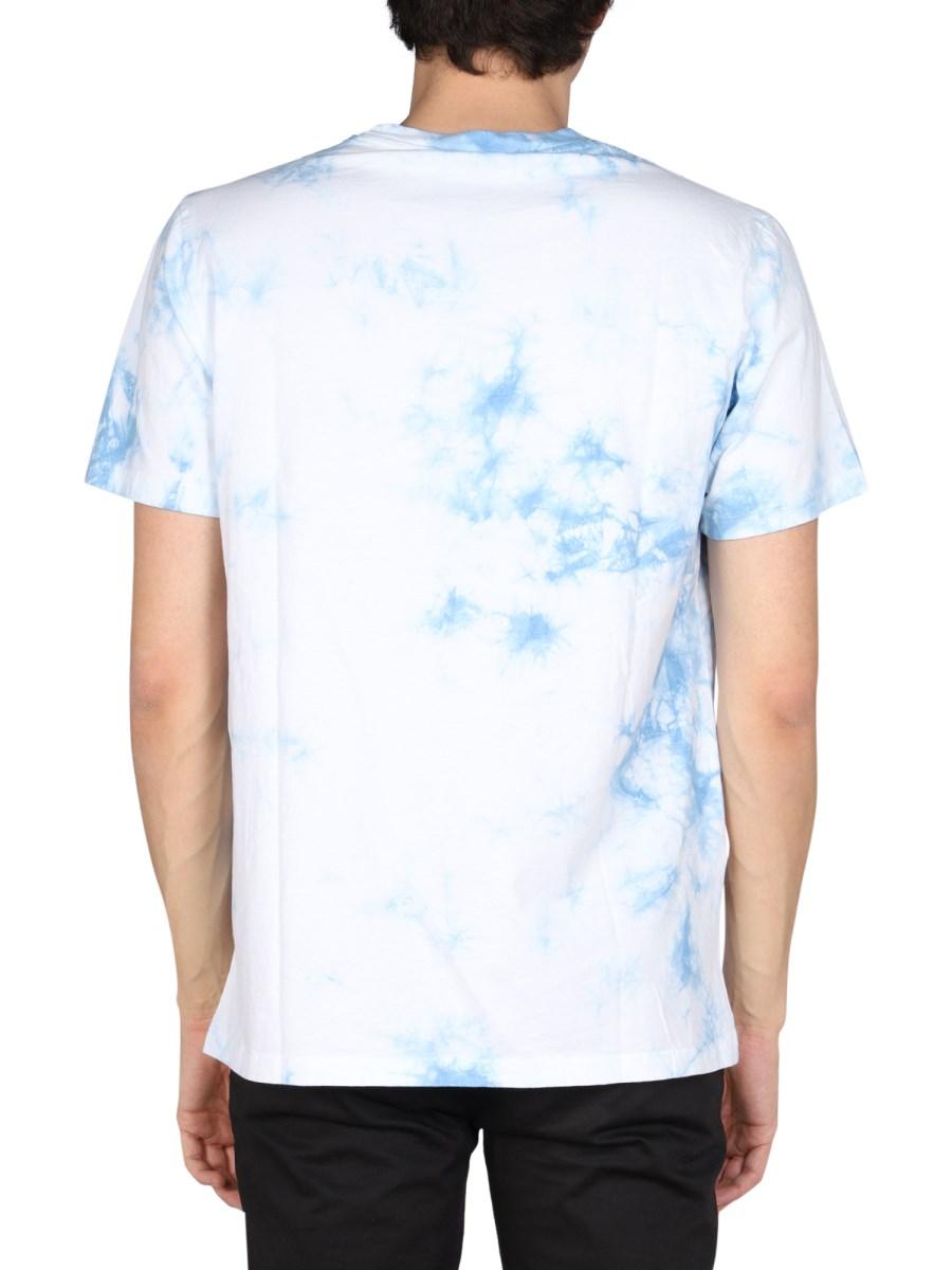 DISCLAIMER T-SHIRT CON STAMPA LOGO CON MOTIVO TIE DYE