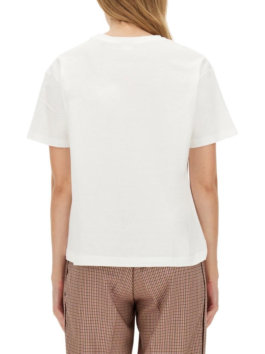 PS BY PAUL SMITH T-SHIRT CUPID ARROW IN JERSEY DI COTONE