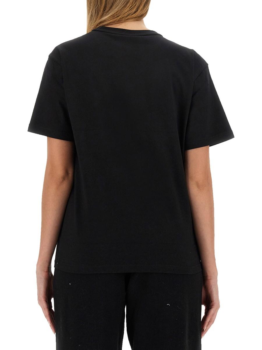 ALEXANDERWANG.T T-SHIRT ESSENTIAL IN JERSEY DI COTONE CON LOGO PUFF