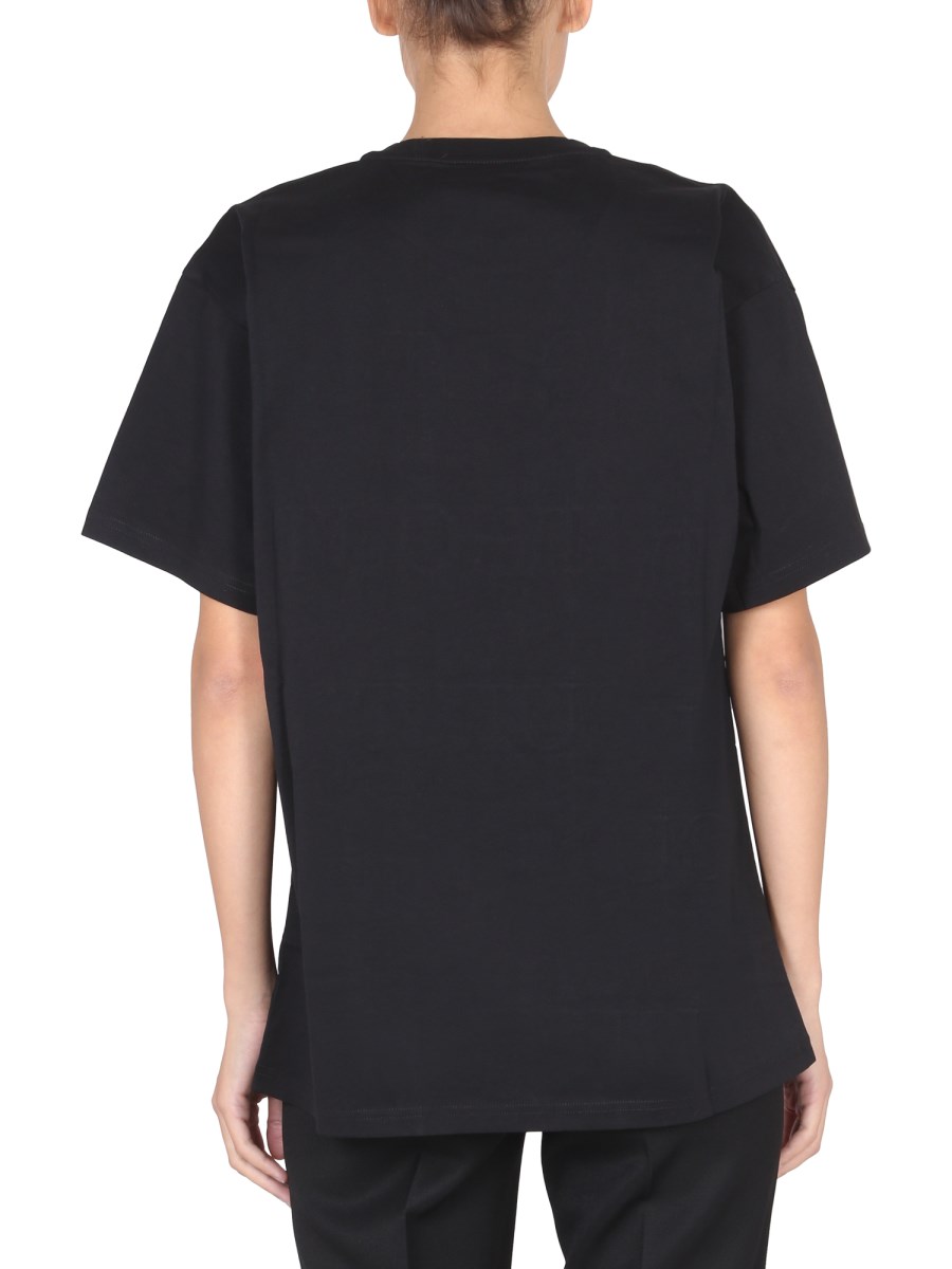 MOSCHINO T-SHIRT GILT WITHOUT GUILT IN JERSEY DI COTONE